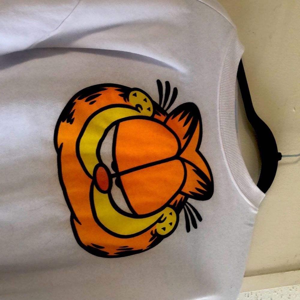 Cute Garfield Long sleeve crop